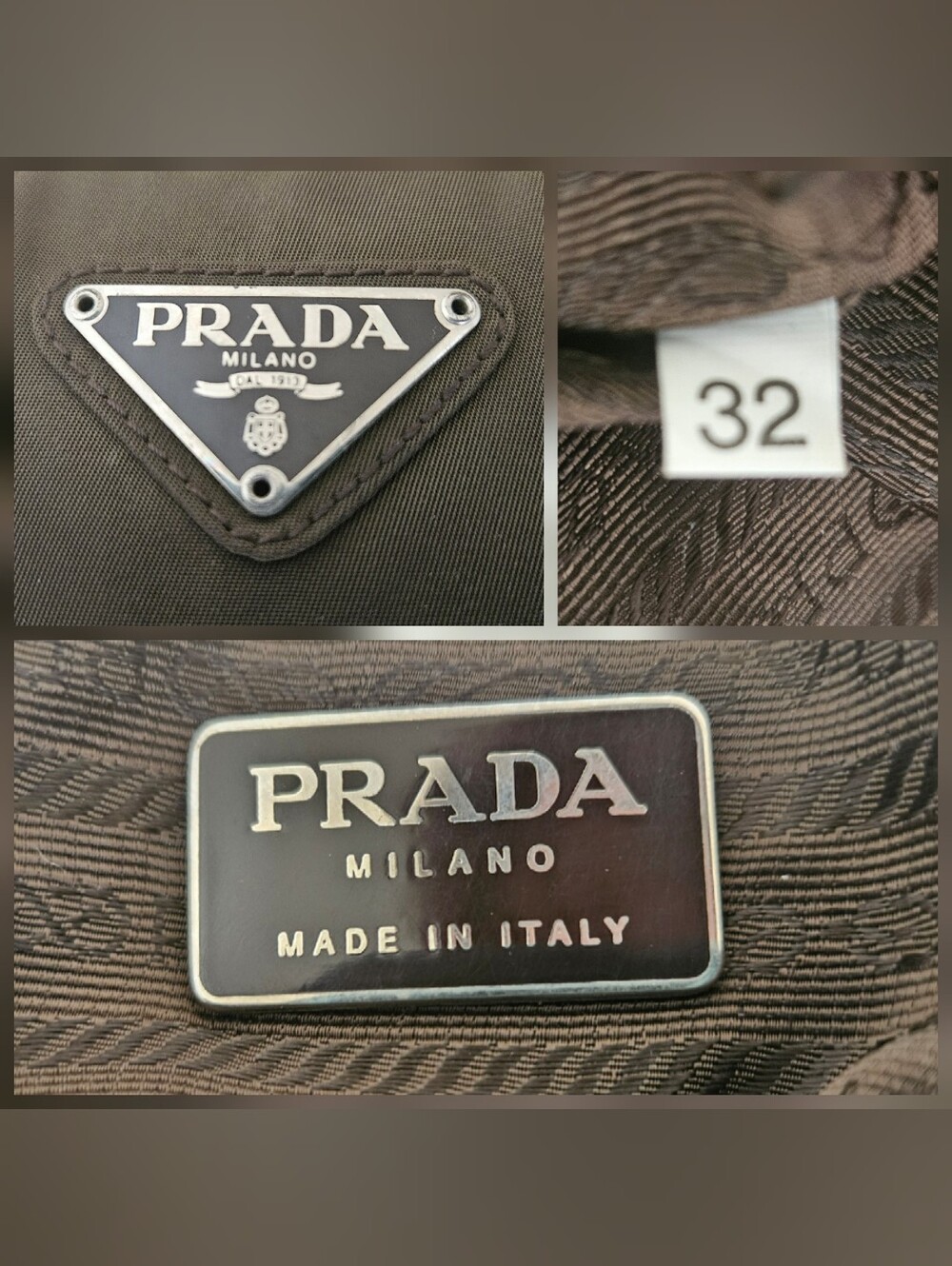 Prada Nylon Green Handbag Vintage Satchel Authentic - Picture 12 of 16
